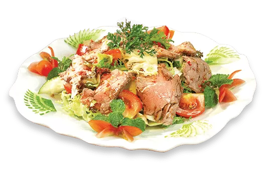 Bò trộn salad